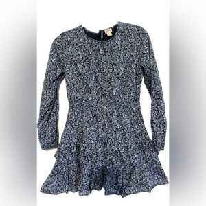 Crewcuts girls summer/fall dress. Longsleeve. Lightweight. Ruffles.